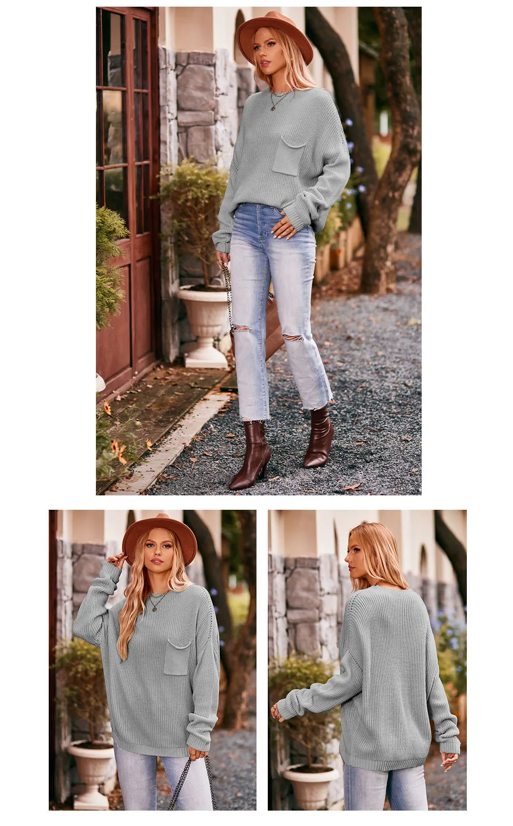 Stay Cozy And Chic With Our Winter Autumn Turtleneck Sweater - Featuring A Stylish Pocket Decoration And Solid Color Design! 19 Kf S0A2Acca13F844915872306C71E6F09D0S