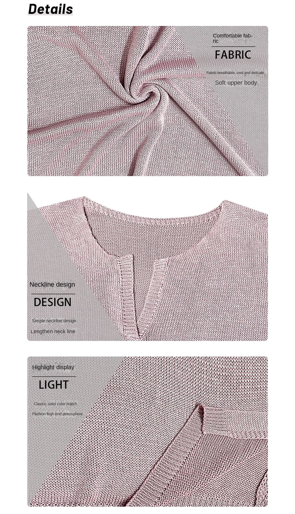 2024 Spring Summer Plus Size High Quality V-Neck Knit Women T-Shirts: Loose And Oversized Casual Pullover With Short Sleeves 14 Kf S195Ece4Ff8B84Ad298Ea0819E49C7A84M