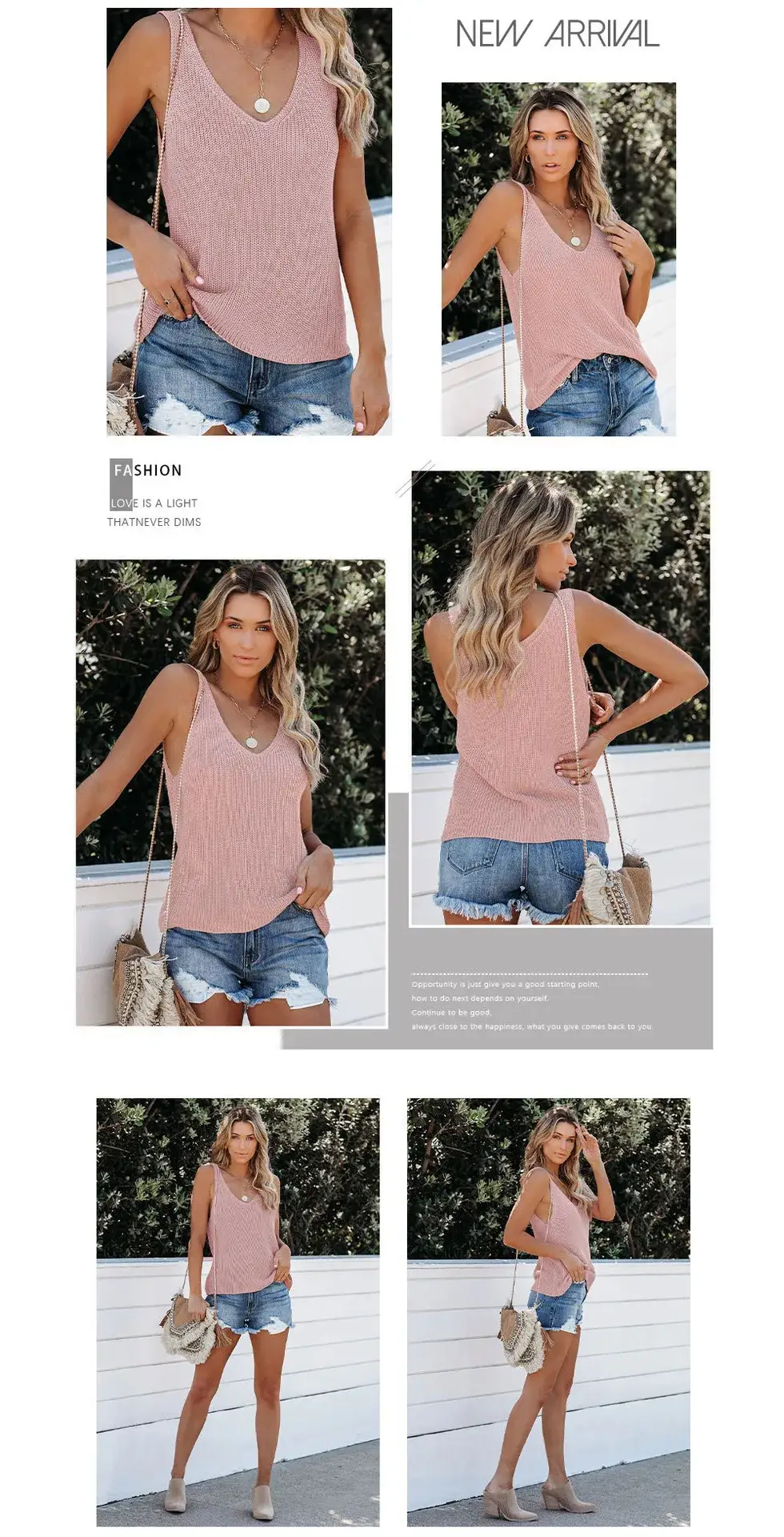 Get Ready For Summer 2024 With Our Sexy V-Neck Knitted Tank Top For Women - Loose And Stylish! 24 Kf S482D3Cdf905140Eb912105Fa15Ef15A9A