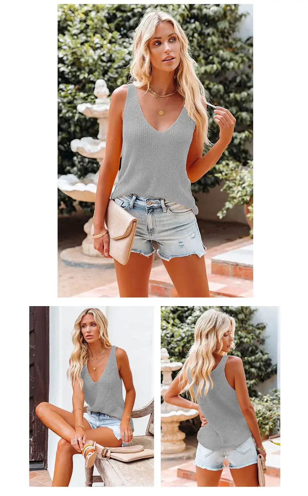 Get Ready For Summer 2024 With Our Sexy V-Neck Knitted Tank Top For Women - Loose And Stylish! 21 Kf S4Ef47E1Ae8D845F99Bb4E2A3D5Bc05B77