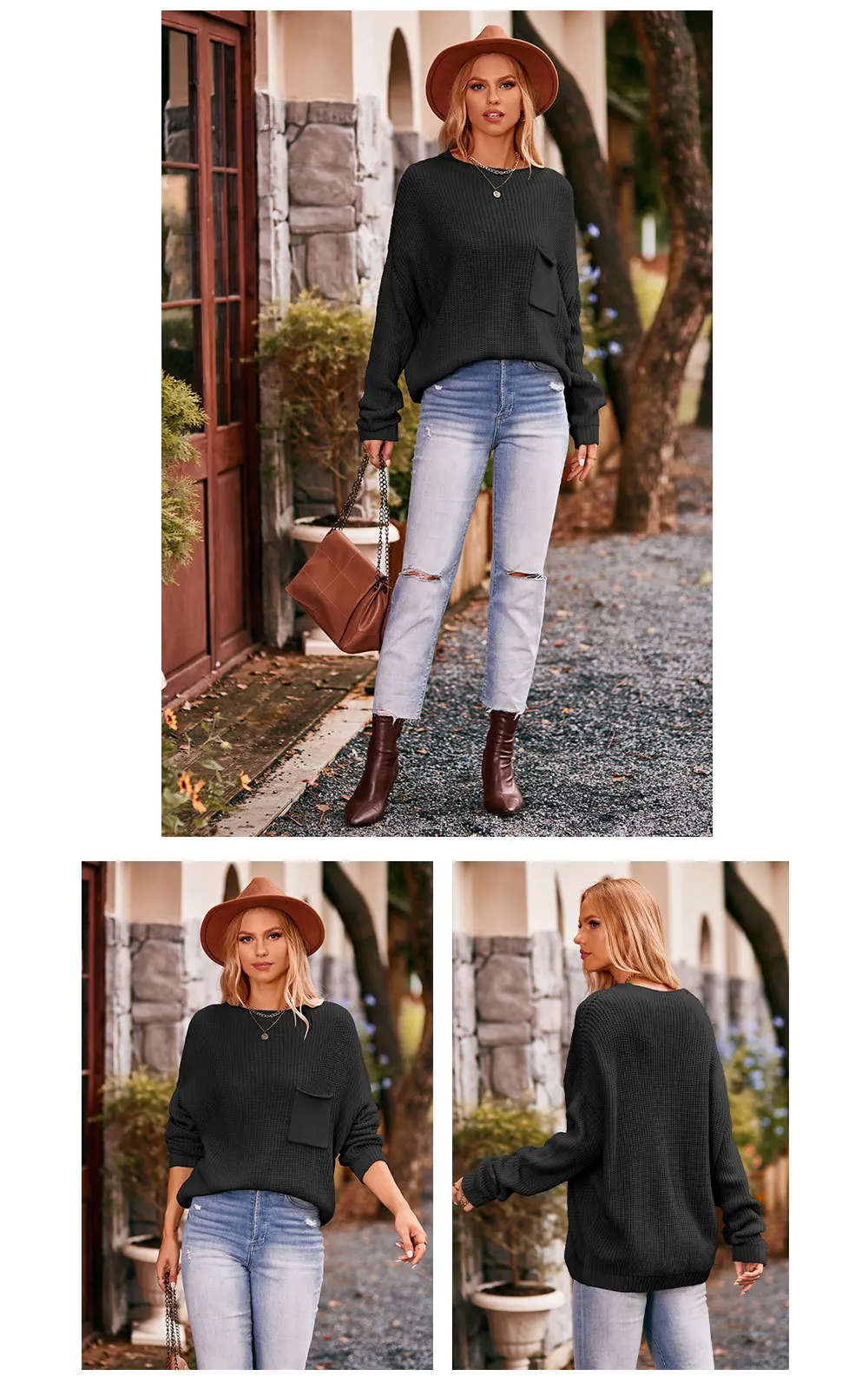 Stay Cozy And Chic With Our Winter Autumn Turtleneck Sweater - Featuring A Stylish Pocket Decoration And Solid Color Design! 17 Kf S8C26B54667804Cce9E0592Db4E3Fd012S