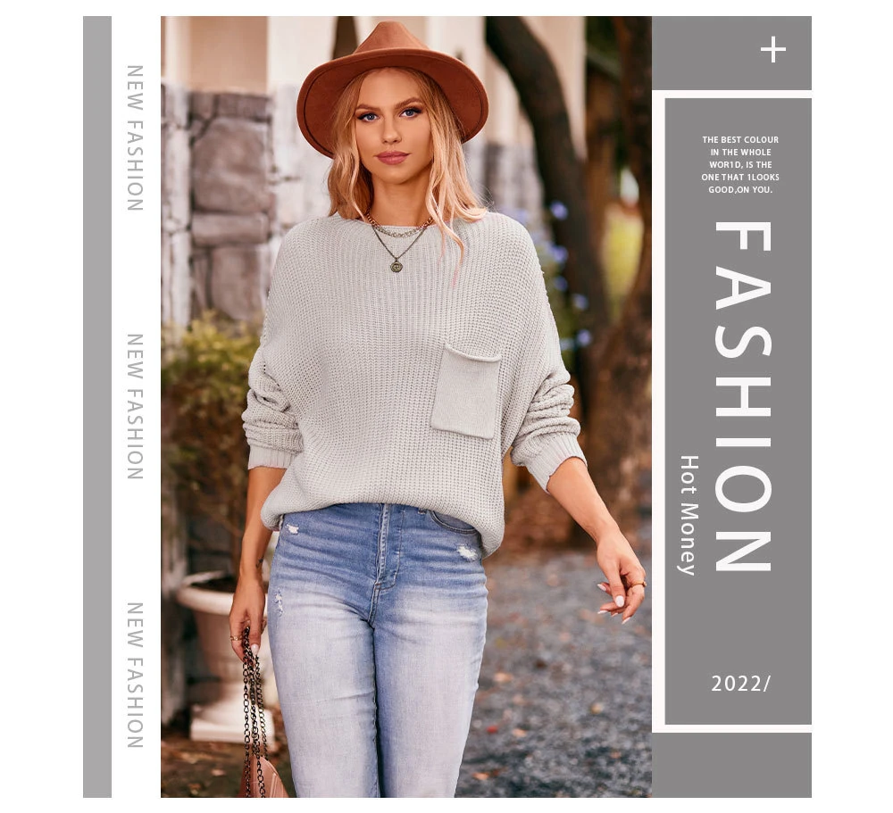 Stay Cozy And Chic With Our Winter Autumn Turtleneck Sweater - Featuring A Stylish Pocket Decoration And Solid Color Design! 11 Kf S918370F4204E4528Bbc17C7734D7635E9