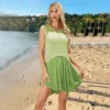 Kf S94D27Bcf1Feb4Fce8D21B976D1B6D1B8N 2024 New Round Neck Colored Loose Dress Fashion Women S Knitted Skirt Summer Dress