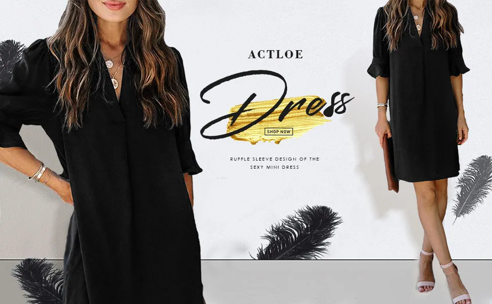Stay Cool And Stylish This Summer With Our Chiffon Dress V-Neck For Women - Perfect For Casual Days! 23 Undefined