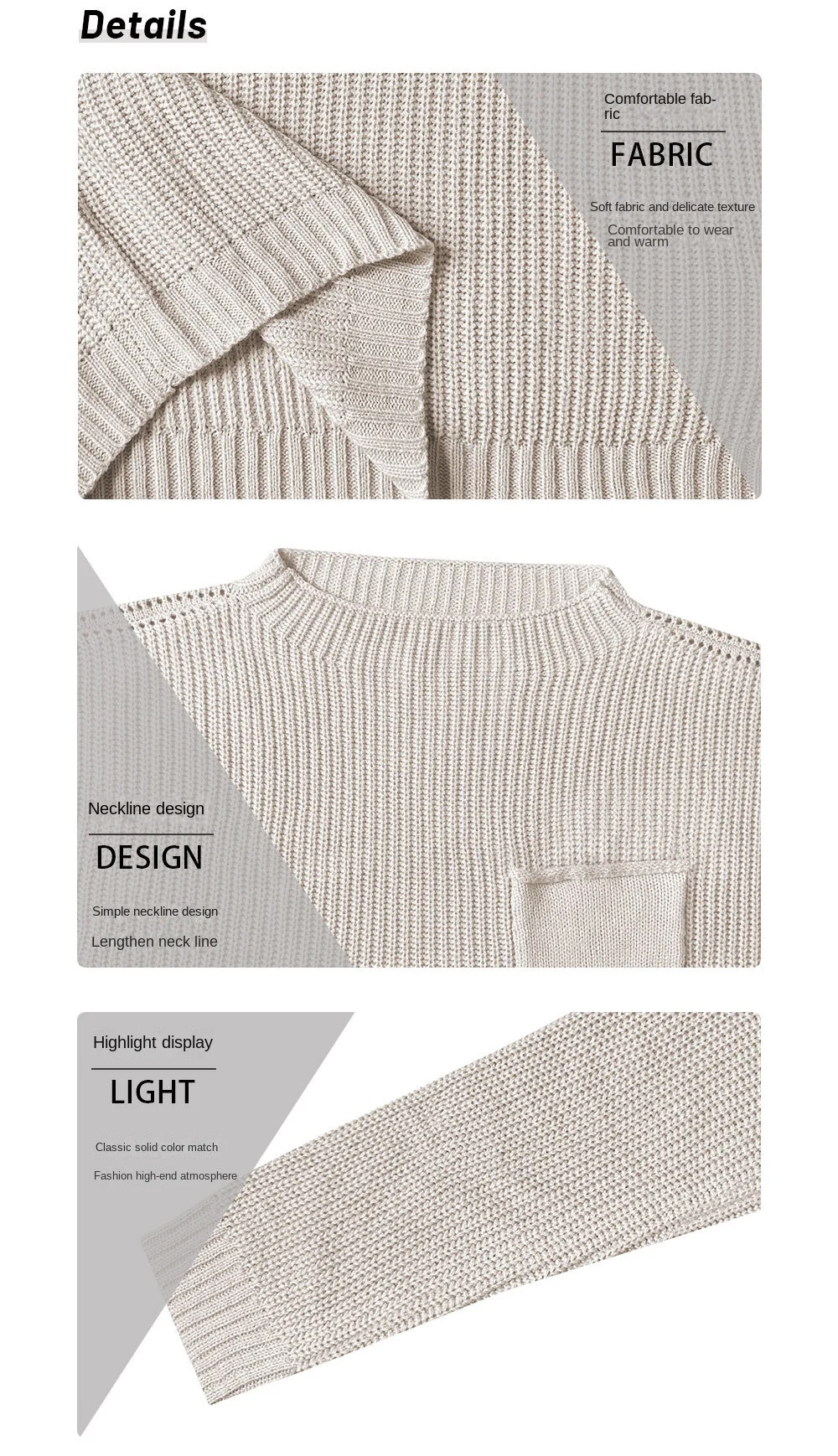 Stay Cozy And Chic With Our Winter Autumn Turtleneck Sweater - Featuring A Stylish Pocket Decoration And Solid Color Design! 14 Kf Se7A2181Bf26A409Ab0A11Fc24A424Faeu