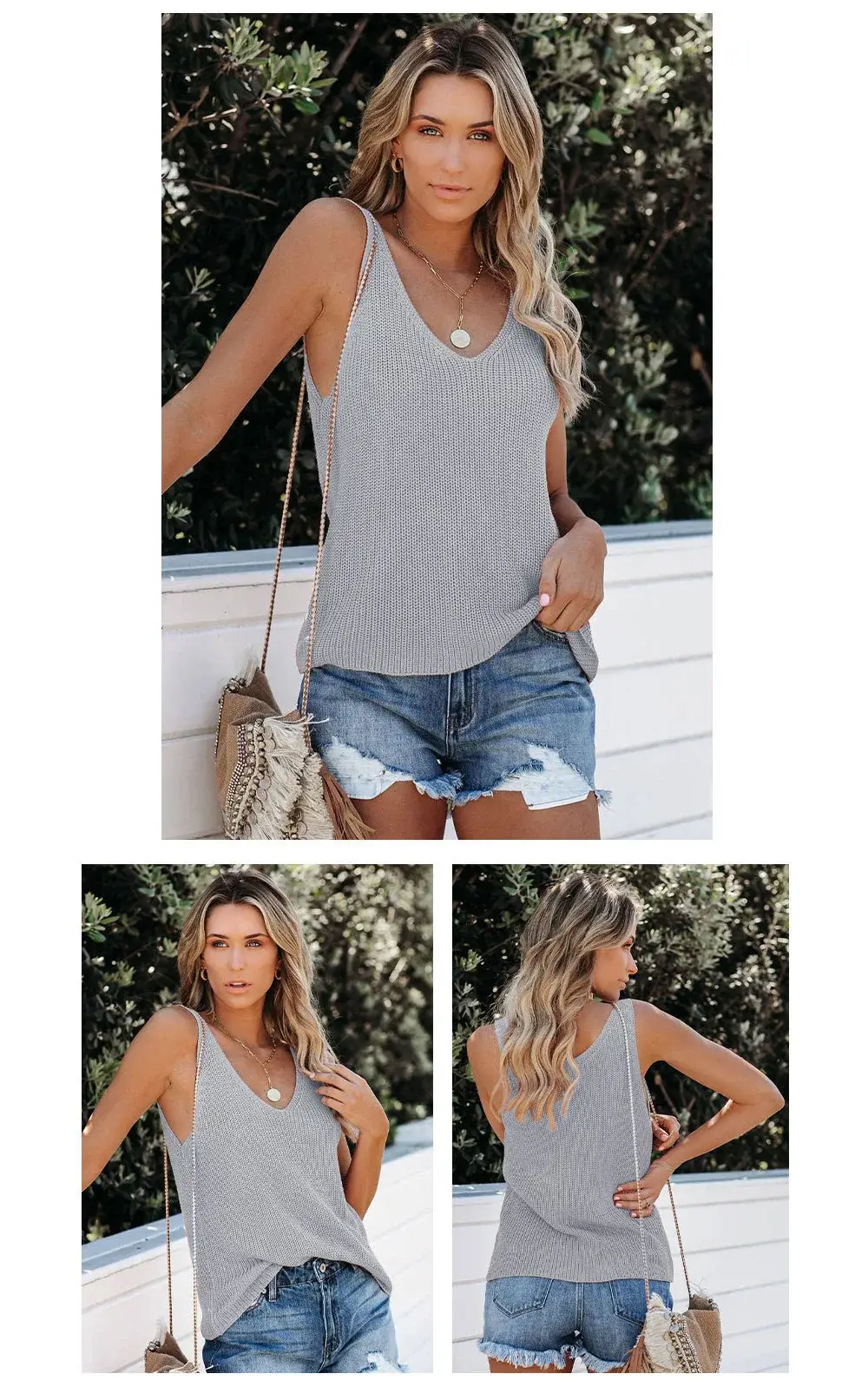 Get Ready For Summer 2024 With Our Sexy V-Neck Knitted Tank Top For Women - Loose And Stylish! 25 Kf Sf684B0B0D5Dc4E5A9F918B0Fd68493Cde