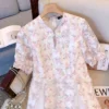 Stylish Plus Size Women's Retro Floral Dress for Summer - 60-175 KGS Tea Break Skirt - Pink, XL