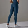 High-Waist Polka Dot Jacquard Yoga Pants for Women - Seamless Knitted Hip-Lifting Gym Suit for Running & Golf - Zhangqing-203322815, S