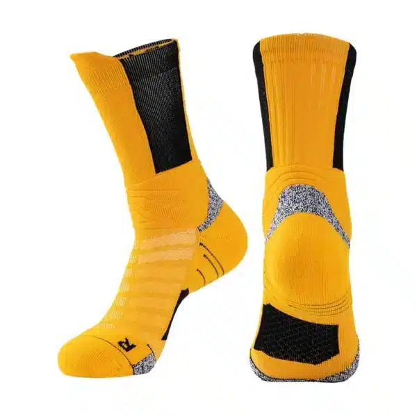 Elite Long High-Top Basketball Socks For Men | Professional Outdoor Running Sports Socks With Towel Bottom - Image 23
