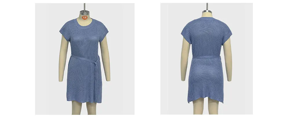 2024 Spring &Amp; Summer Plus-Size Fashion: Discover The Latest Slit Midi Knitting Dresses For Women 22 Kf S06F8F8De2B0E4620A2B37C3923F4494Co