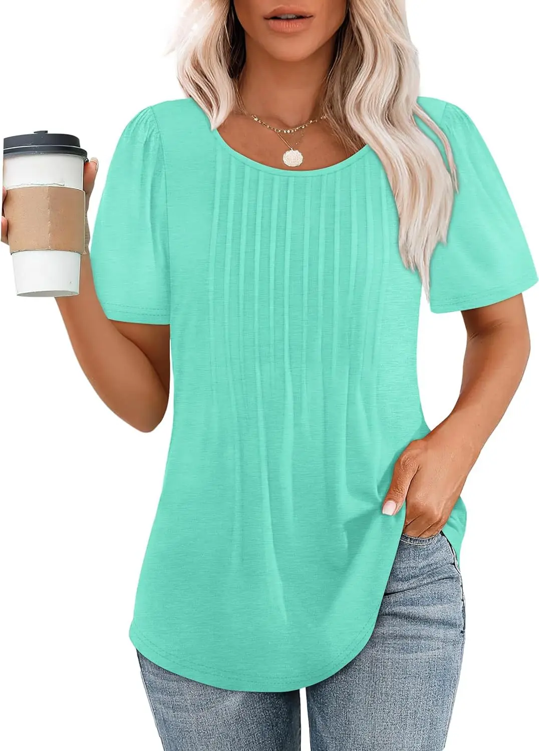 2024 Explosions: The Ultimate Pleated T-Shirt Blouse For Women'S Clothing 22 Kf S0D6F5004A71C4Cd6Af461985599Ef6C5N