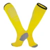 Wholesale High-Cuff Men's Football Socks, Towel Bottom Sports Socks & Children's Breathable Knee Stockings - Yellow, M size (us6-9 )