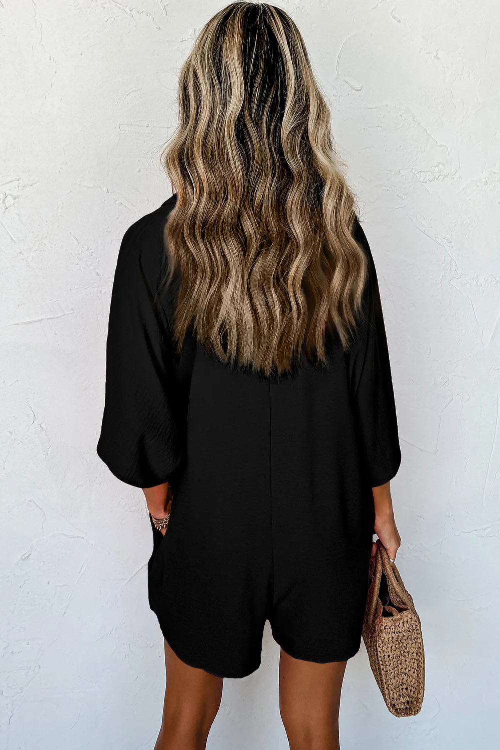 2024 Summer Women'S Shirt Jumpsuit: Comfortable, Loose Fit With Split Sleeves And Pocket Detail 18 Kf S165306B4405E4Fc3812Caf26Baa96356S
