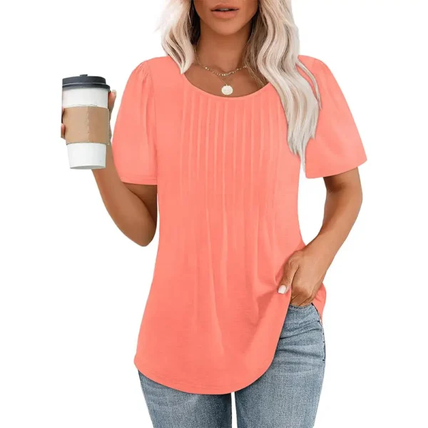 2024 Explosions: The Ultimate Pleated T-Shirt Blouse For Women'S Clothing - Image 5