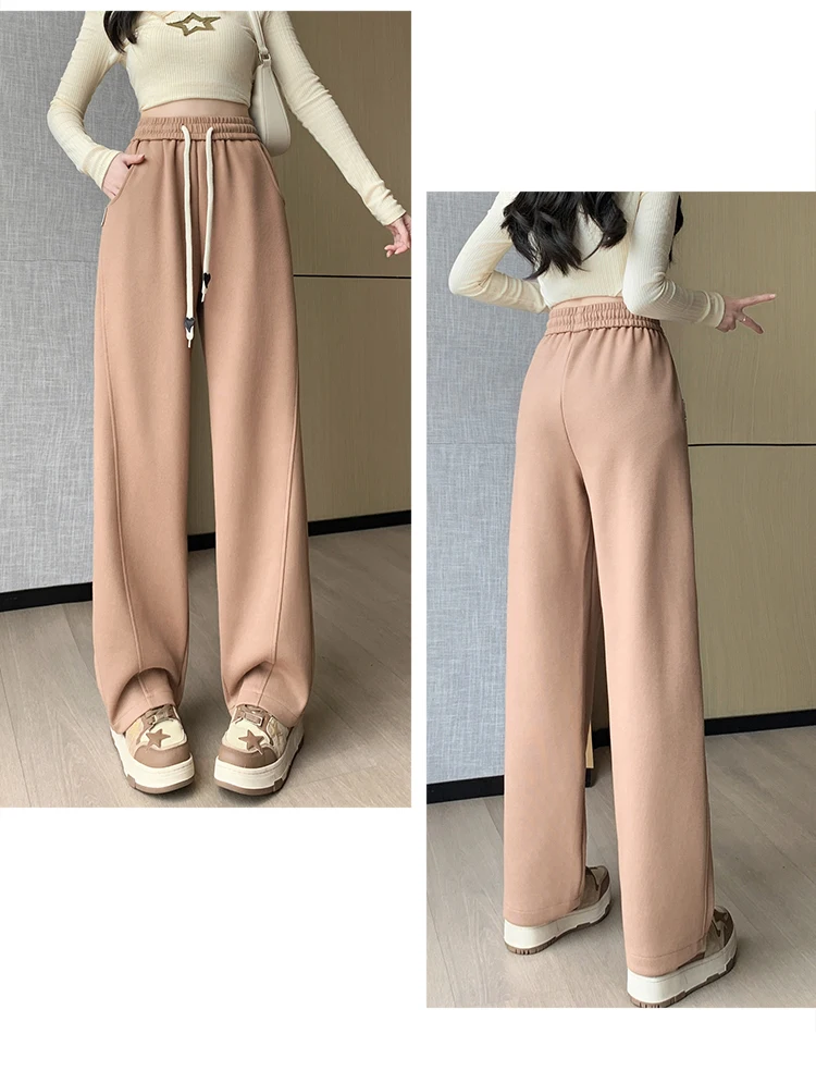 Upgrade Your Wardrobe With The Trendy Spring Summer Drawstring Wide Leg Pants - Available In High Waist And Large Sizes For Ultimate Comfort And Style! 25 Kf S1Bba200401324068B74Df8C20392B79Ew