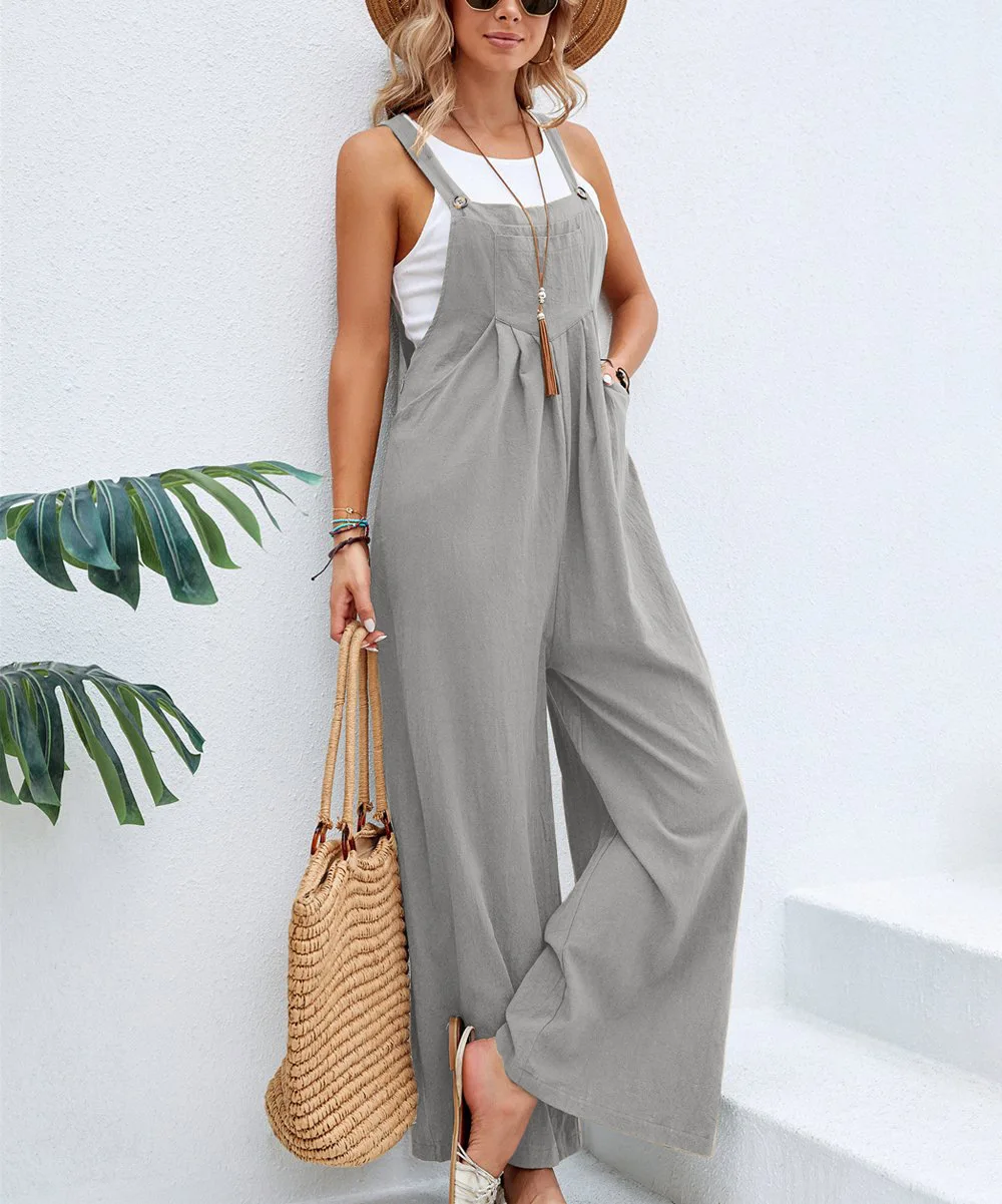 2024 Casual Pants Jumpsuit Women:solid Color Style For Fashionable Ladies 22 Kf S1F2Da5F143D04361B7Ac06E7D0Ba40A6B