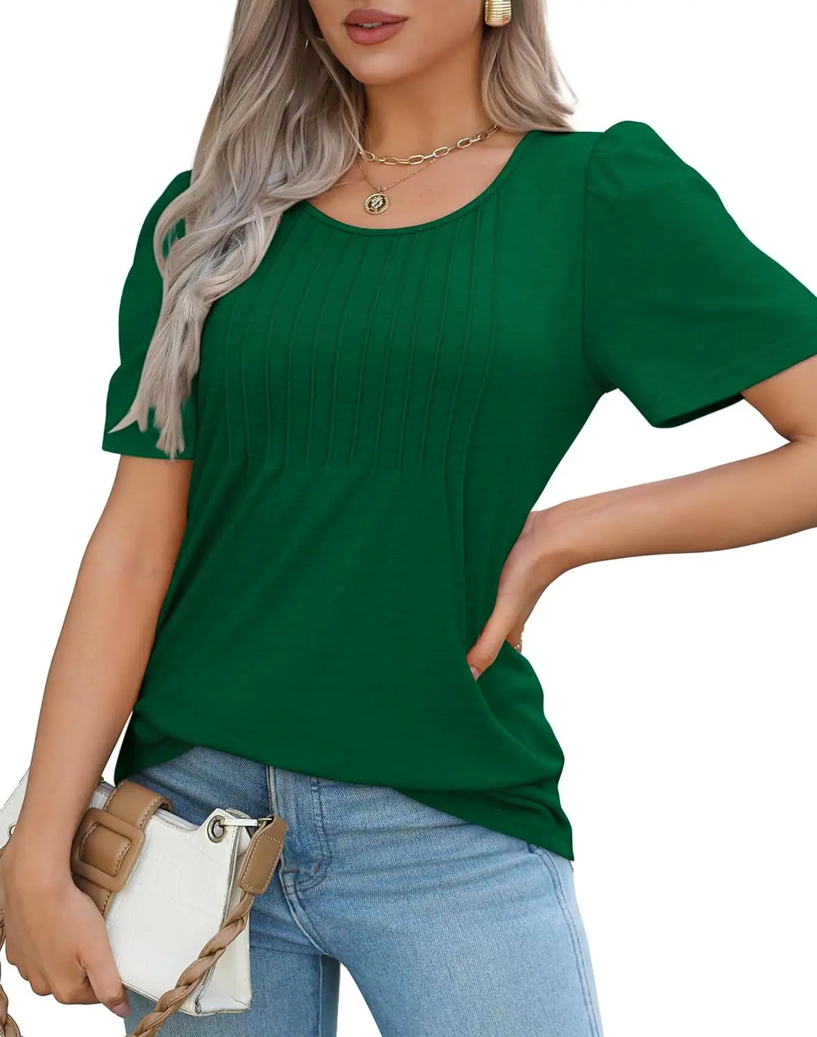 2024 Explosions: The Ultimate Pleated T-Shirt Blouse For Women'S Clothing 34 Kf S21A6D7Bb95A849A6B57403B46134747Fe