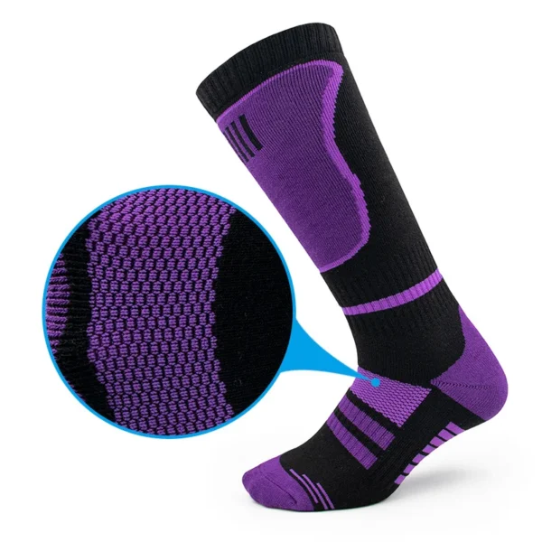 Men'S Custom Long Tube Outdoor Ski Socks: Warm, Sweat-Absorbing, Shock-Absorbing Mountaineering Sports Socks - Image 2