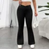Kf S2Cb8373D482C4930Bde2C4Ec21Ec43Ebt Cross Border Plus Size Women S V Waist Casual Pants With High Waist Hip Lift Slim