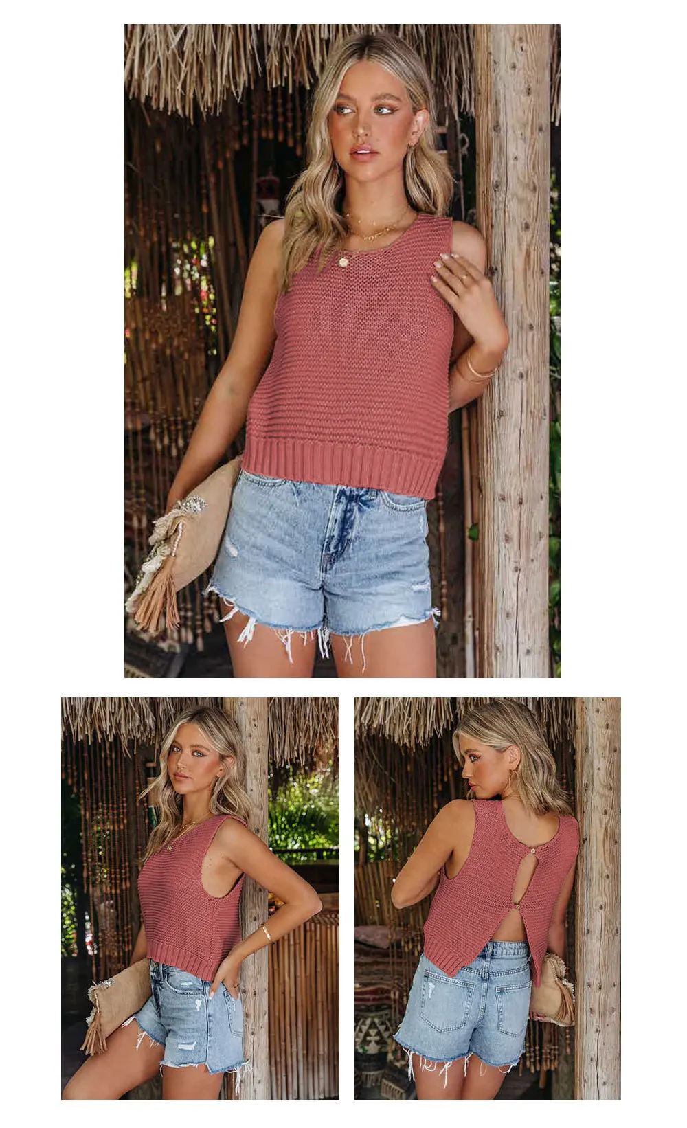 2024 Summer Women'S Fashion: Versatile Solid Color Camisoles Knit Tank Top - Must-Have For Every Wardrobe 26 Kf S343Fc493Aaa14Af9A97A8E4096F9Ed7Cg