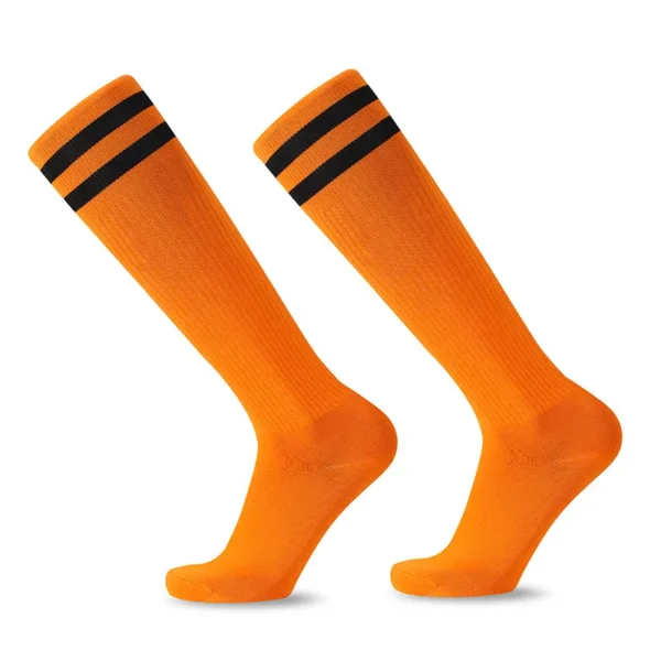 Premium Wholesale Football Socks For Adults And Kids - Non-Slip, Long Tube, Striped Design - Image 5