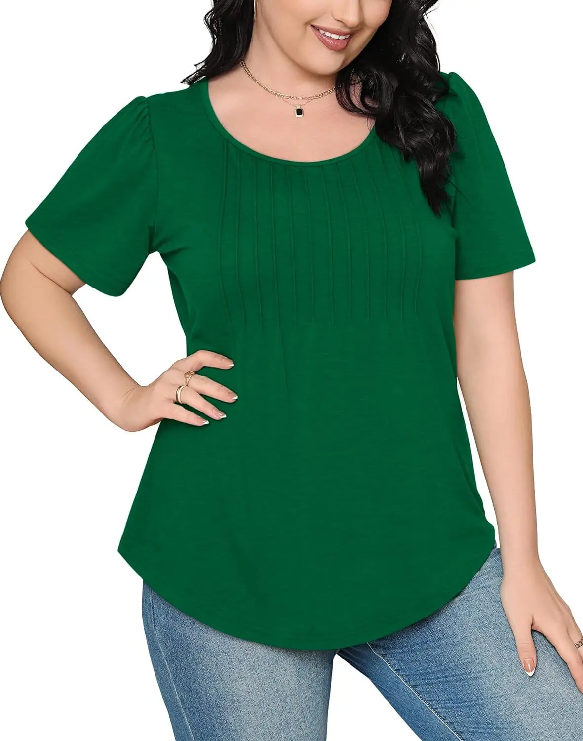 2024 Explosions: The Ultimate Pleated T-Shirt Blouse For Women'S Clothing 35 Kf S38A6F915599F4Da588Adaecc4Cc1746Bf