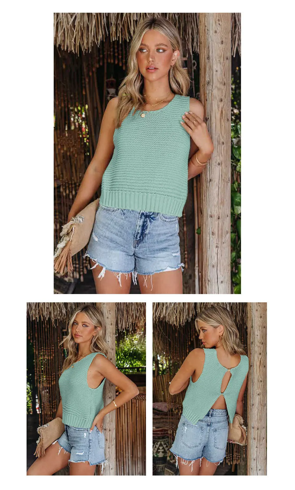 2024 Summer Women'S Fashion: Versatile Solid Color Camisoles Knit Tank Top - Must-Have For Every Wardrobe 28 Kf S39Cd0Dc5441641D283Baf3979Bac746Eu