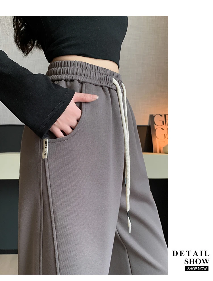 Upgrade Your Wardrobe With The Trendy Spring Summer Drawstring Wide Leg Pants - Available In High Waist And Large Sizes For Ultimate Comfort And Style! 40 Kf S3F2A06466Fa04647Ba205Fb6Db6A5D5Dp 1