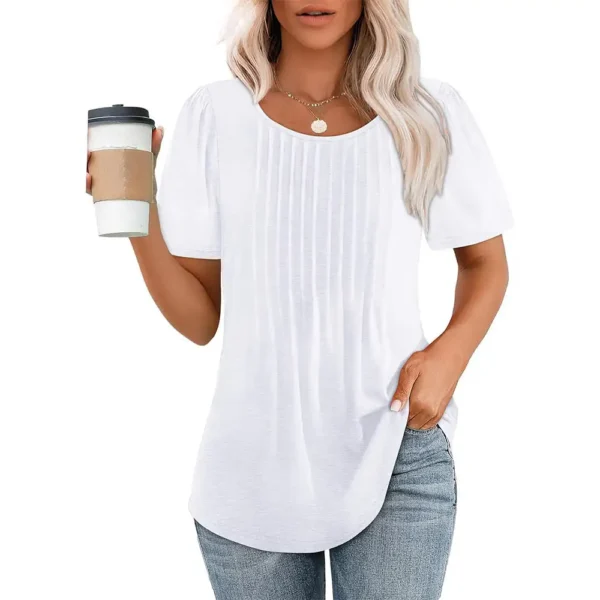 2024 Explosions: The Ultimate Pleated T-Shirt Blouse For Women'S Clothing - Image 3