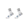 men's cotton socks , breathable and deodorant sports ins trend color-blocked stripe student socks - white