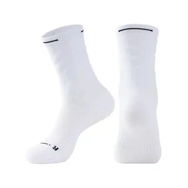 Elite Men'S High Top Running Socks - Thickened Towel Bottom, Mid-Length Basketball Sports Socks For Professionals - Image 4