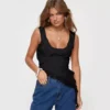 Kf S4B41213F017C4Faca9D075230B07Cea0Y 2024 Ruffled Fringed Top Summer Babes Pure Desire Sleeveless Vests Female Outerwear Tank Top