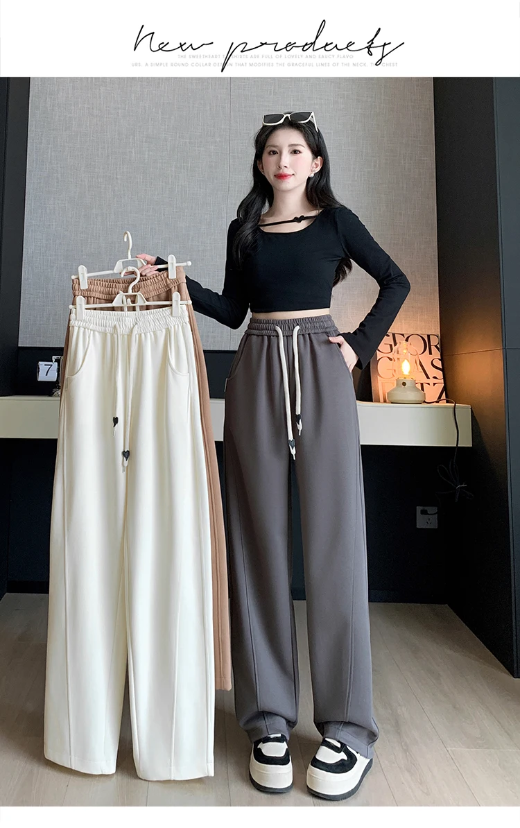 Upgrade Your Wardrobe With The Trendy Spring Summer Drawstring Wide Leg Pants - Available In High Waist And Large Sizes For Ultimate Comfort And Style! 33 Kf S5472591C7E43437Dbcae0E063D2F2E76P 2