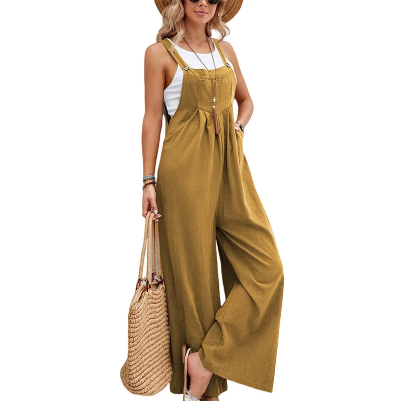 2024 Casual Pants Jumpsuit Women:solid Color Style For Fashionable Ladies 14 Kf S57763Fdf78874243Aaf9601B08195462N