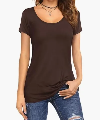 Stay Cool And Stylish This Summer With Our Women'S Slim Fit Tshirts Top - Perfect For Any Occasion! 17 Kf S5Dbec3Db31E640Dda1B87160411Cd713K