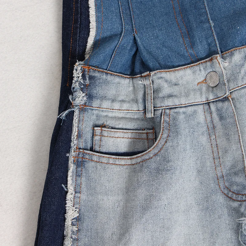 Spring Fashion: Elevate Your Style with High Waist Contrasting Jeans for Women 12 H877387f0041142b19b5e190a07aa9