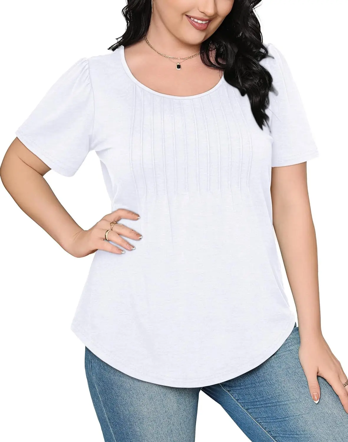 2024 Explosions: The Ultimate Pleated T-Shirt Blouse For Women'S Clothing 30 Kf