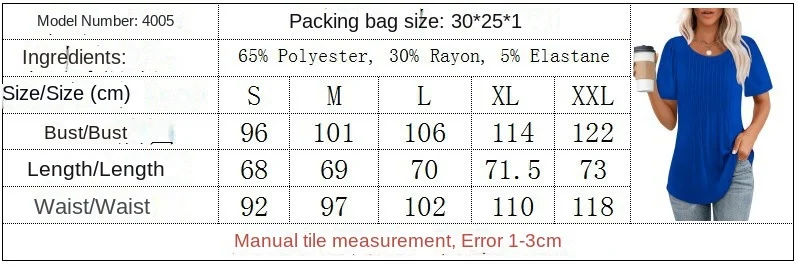 2024 Explosions: The Ultimate Pleated T-Shirt Blouse For Women'S Clothing 11 Hmqviviiynsayin8Wuastzot1Pjef06P2M6F