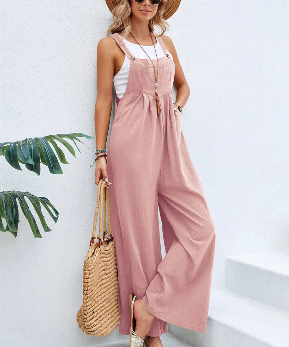 2024 Casual Pants Jumpsuit Women:solid Color Style For Fashionable Ladies 24 Kf S70D0845E7Aca4094B91628D61B6Dbfb0H