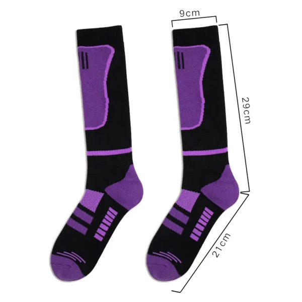 Men'S Custom Long Tube Outdoor Ski Socks: Warm, Sweat-Absorbing, Shock-Absorbing Mountaineering Sports Socks - Image 3