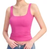 Kf S7F75D465F32C4722A6A6E1Bf3009Dc4Bb 2024 New Sexy Suspenders Women Square Neck Vest Sleeveless Tank Top
