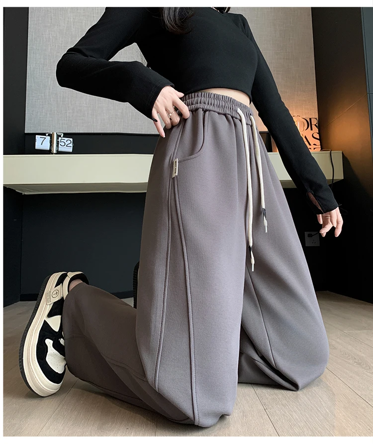 Upgrade Your Wardrobe With The Trendy Spring Summer Drawstring Wide Leg Pants - Available In High Waist And Large Sizes For Ultimate Comfort And Style! 35 Kf S8144F4A03F2B4417A92Ce791D4Cd94D3O