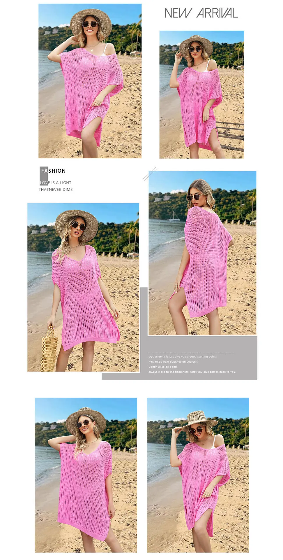 Stylish And Comfortable: 2024 Spring Summer Plus Size Beach Cover Up Dress With Cutout Splicing And Hollow Out Design 15 Kf S82C5Acea97994B3Ab623Fc7Befd24782E