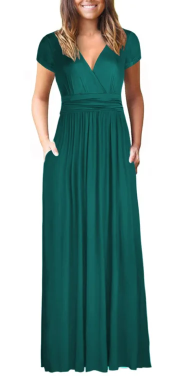Flaunt Your Style With Our Women'S Summer Floral V-Neck Cropped Party Dress - Perfect For Any Occasion! 19 Undefined