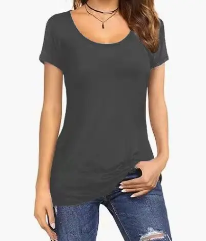Stay Cool And Stylish This Summer With Our Women'S Slim Fit Tshirts Top - Perfect For Any Occasion! 24 Kf Sa04170C68D3547Eb95073E74155C7E7Eg