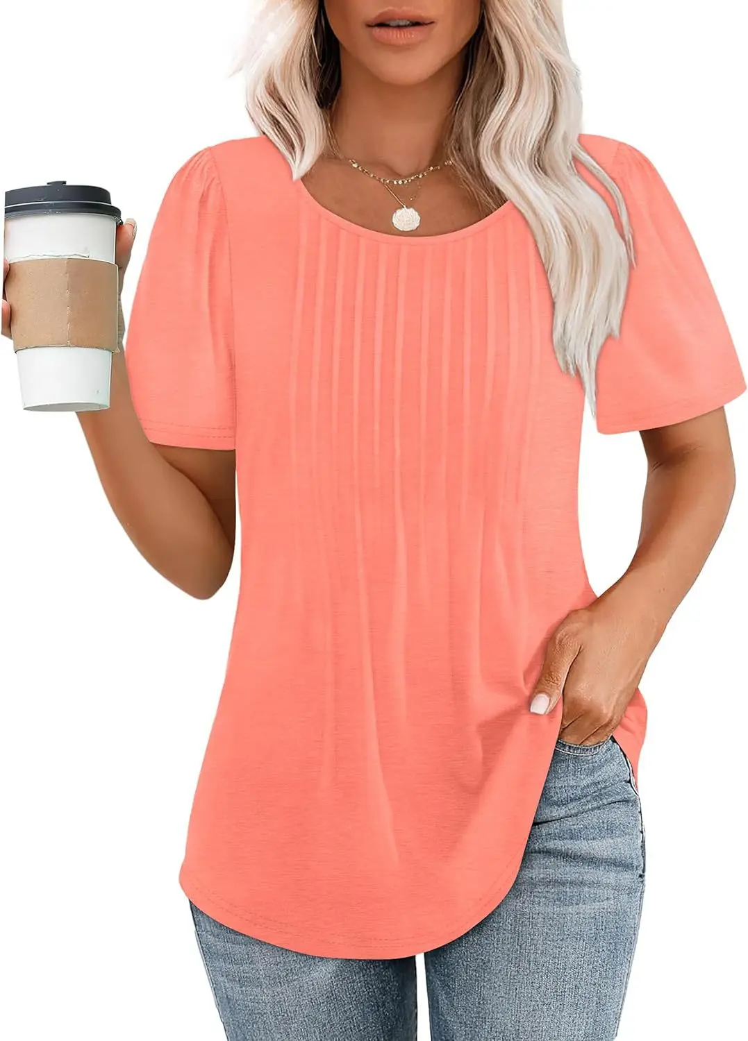 2024 Explosions: The Ultimate Pleated T-Shirt Blouse For Women'S Clothing 12 Kf Sa0E4Ee889B9A4B05Ad40C34047D6265Eb