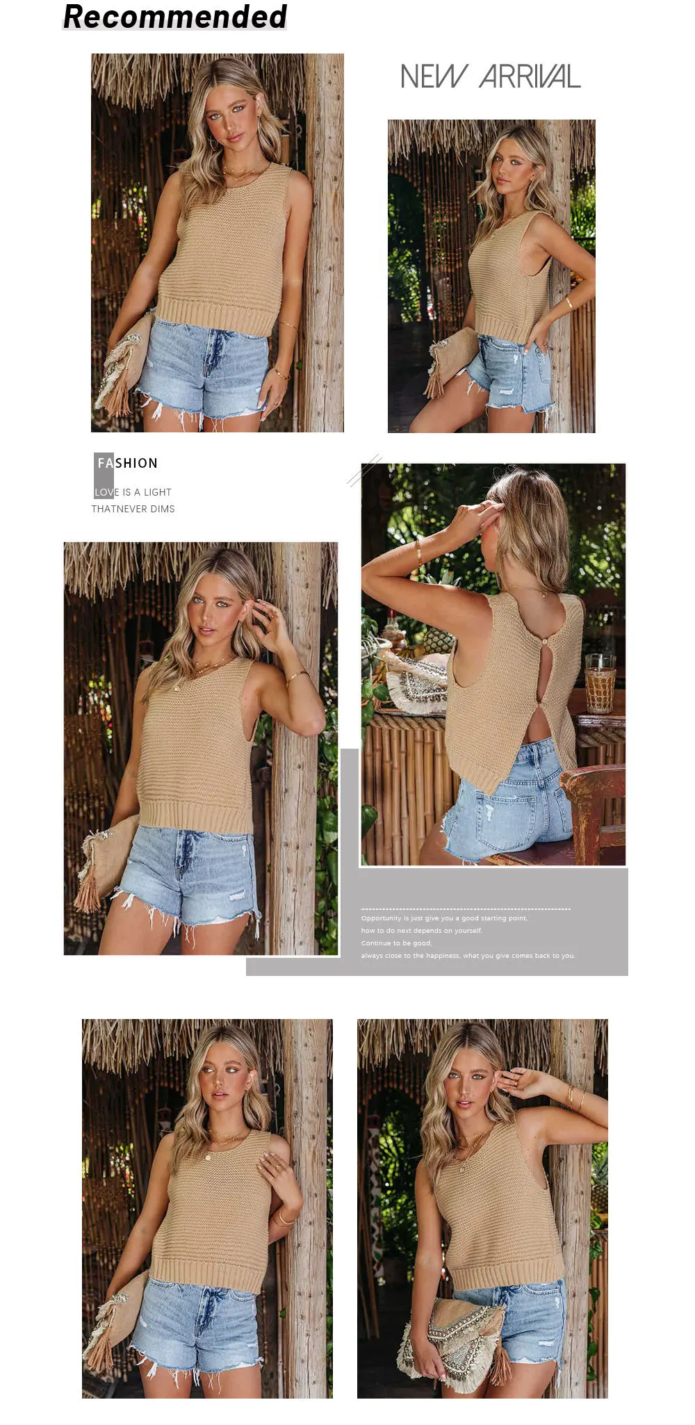 2024 Summer Women'S Fashion: Versatile Solid Color Camisoles Knit Tank Top - Must-Have For Every Wardrobe 25 Kf Sa43F5026C46342Dca9Df50B2417C1B9Bf