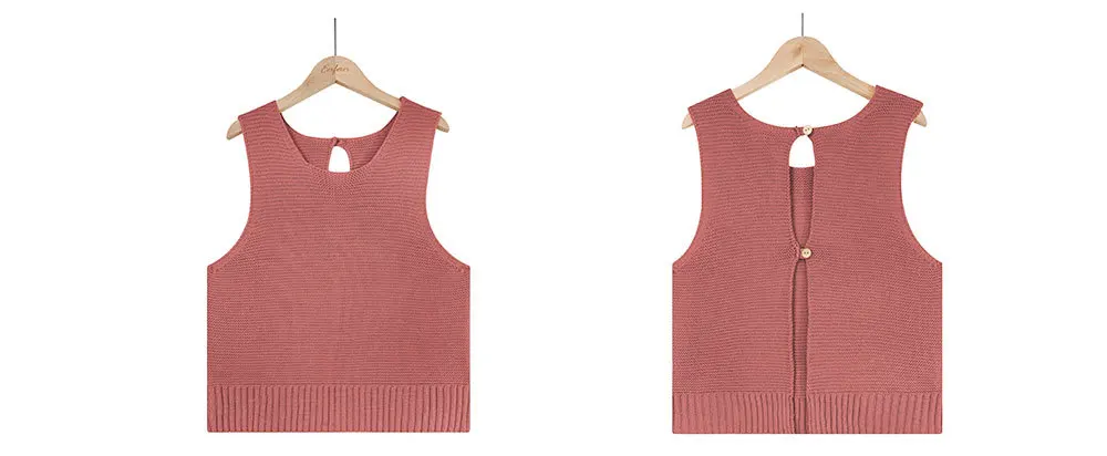 2024 Summer Women'S Fashion: Versatile Solid Color Camisoles Knit Tank Top - Must-Have For Every Wardrobe 18 Kf Sa61Fdc21638549759Ca6Cb1A72Bf7E9Eb