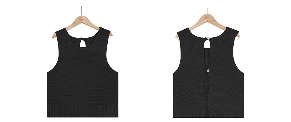 2024 Summer Women'S Fashion: Versatile Solid Color Camisoles Knit Tank Top - Must-Have For Every Wardrobe 20 Kf Sa6D01D7489A14Da4B284Ea22947E9E17R
