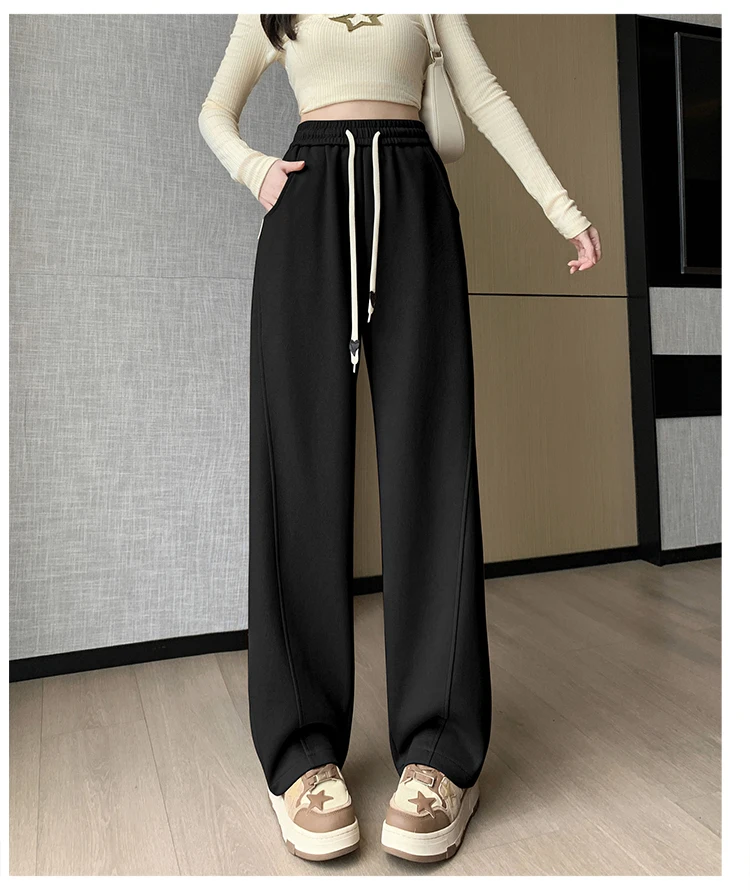 Upgrade Your Wardrobe With The Trendy Spring Summer Drawstring Wide Leg Pants - Available In High Waist And Large Sizes For Ultimate Comfort And Style! 54 Kf Sade6Dd6B14934137Bdba6Ebd89Fcbfa9D 2